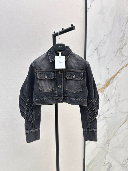 D 25 Denim jacket + straight pants set