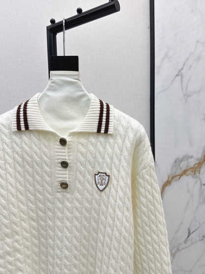 Bru 25 Logo-embellished cashmere sweater
