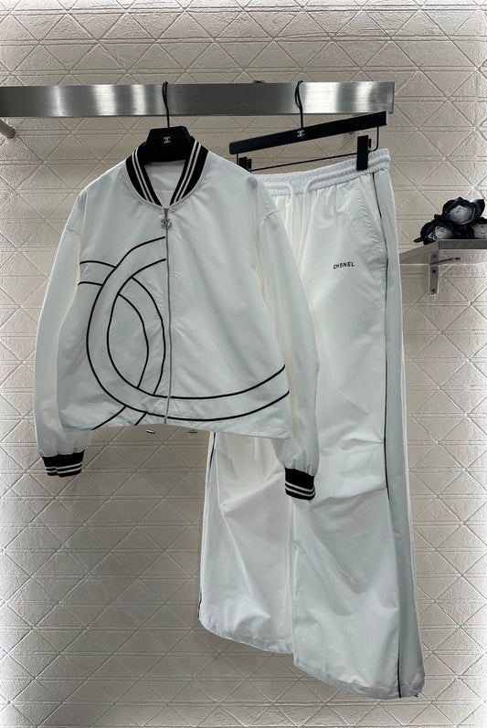 C 25 Casual Baseball Jacket and Pants Set