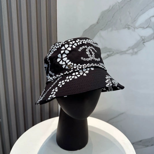 C 25 New Arrival Petal Print Bucket Hat