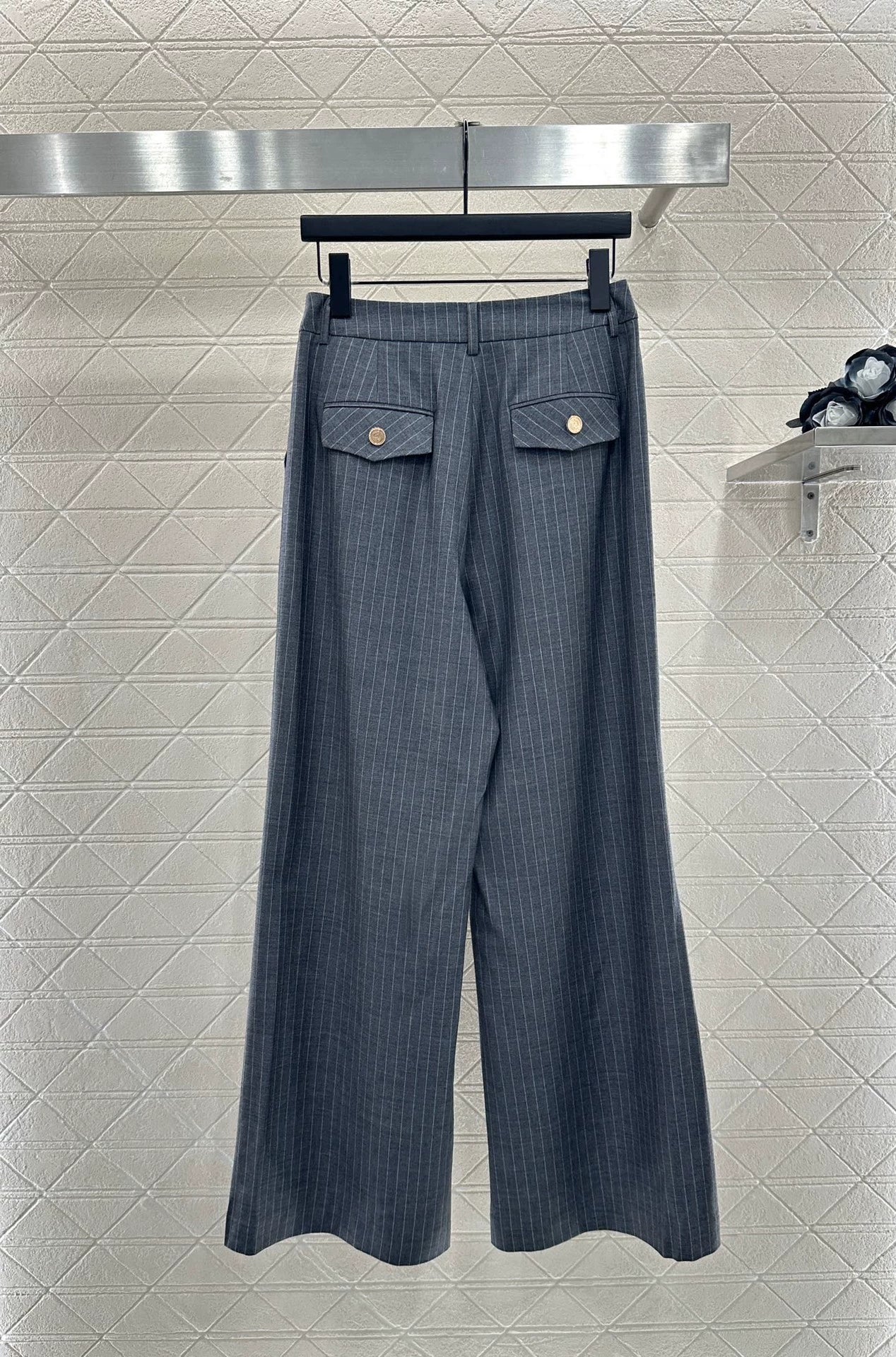Y 25 Striped two-piece suit and trousers set