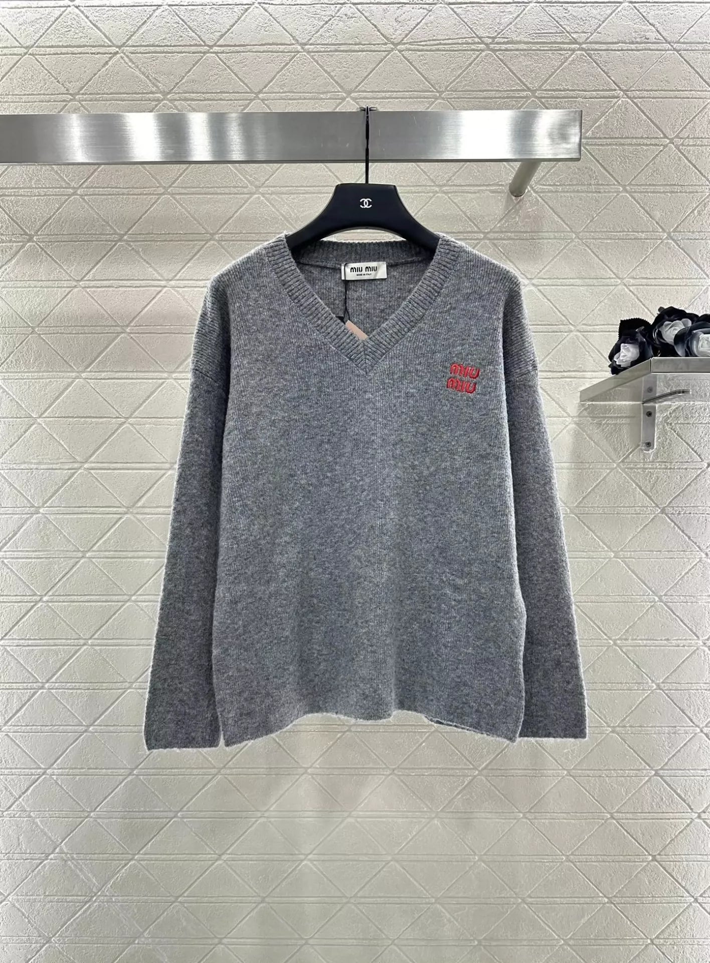 M 25fw Knitted Pullover Top and Pants Set