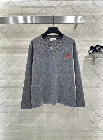 M 25fw Knitted Pullover Top and Pants Set