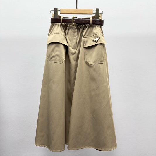p 25 New Workwear Halter Skirt（black 、khaki）