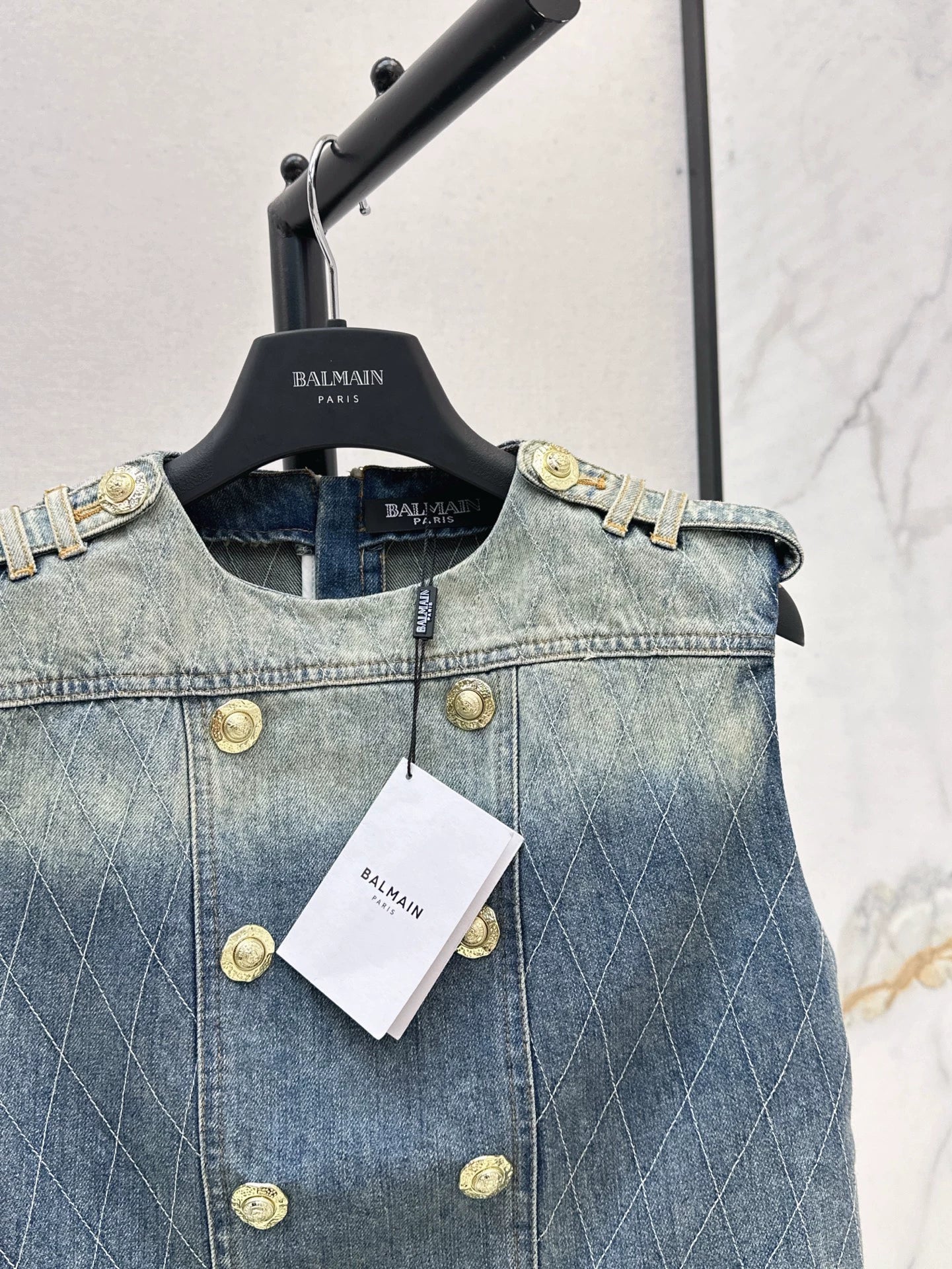 BA 25 spring and summer new short section denim vest