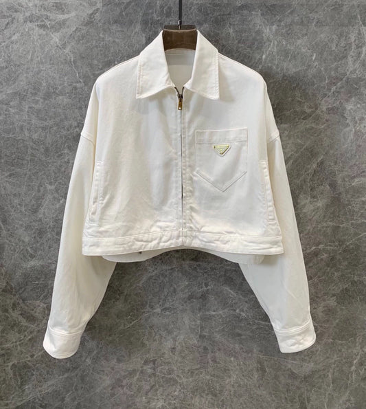 P 25 NEW White denim jacket