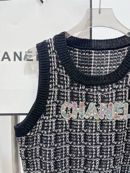 2025 Spring and Summer New Color Knitted Vest
