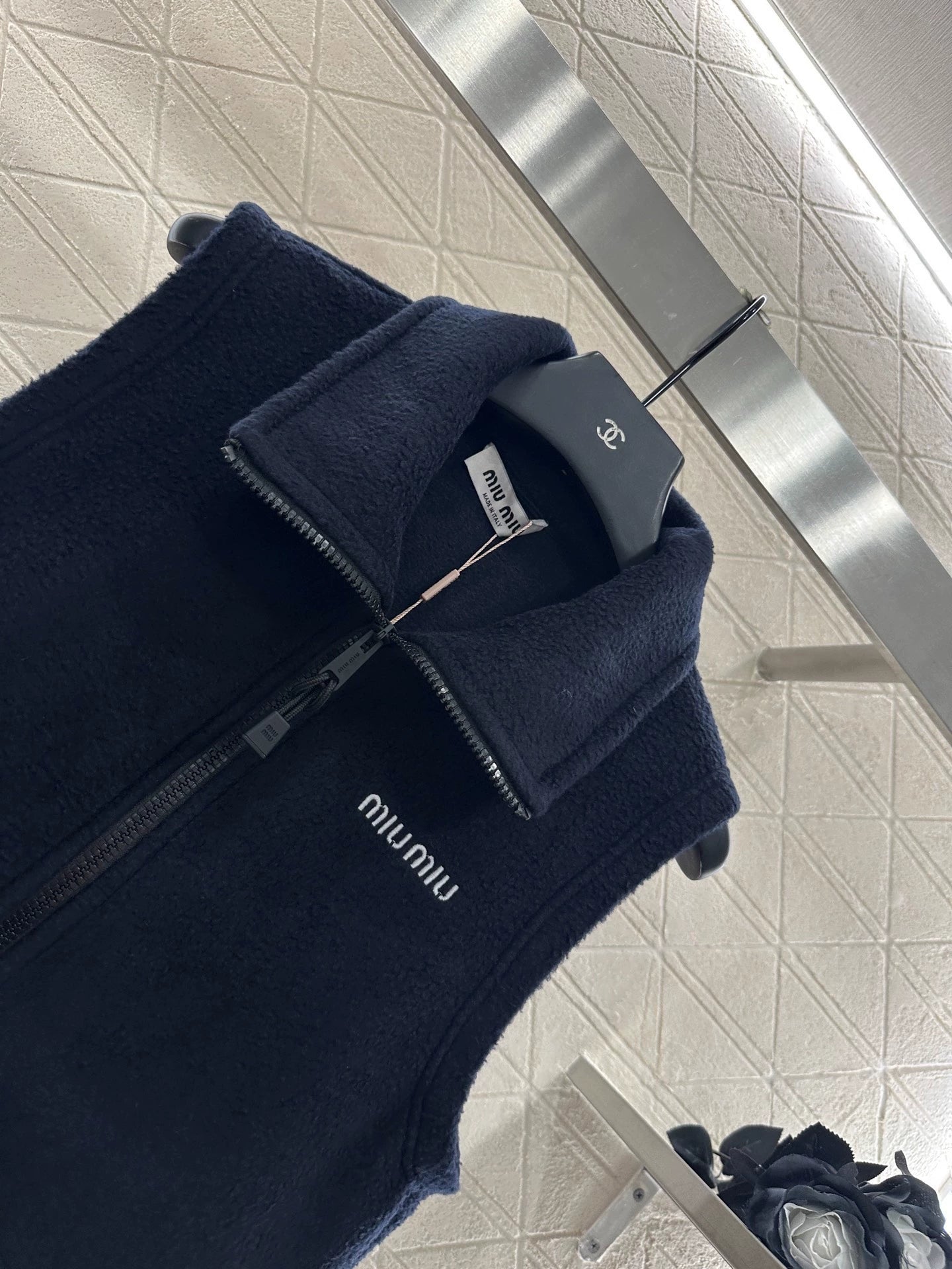 M 25fw Plush Zipper Down Vest