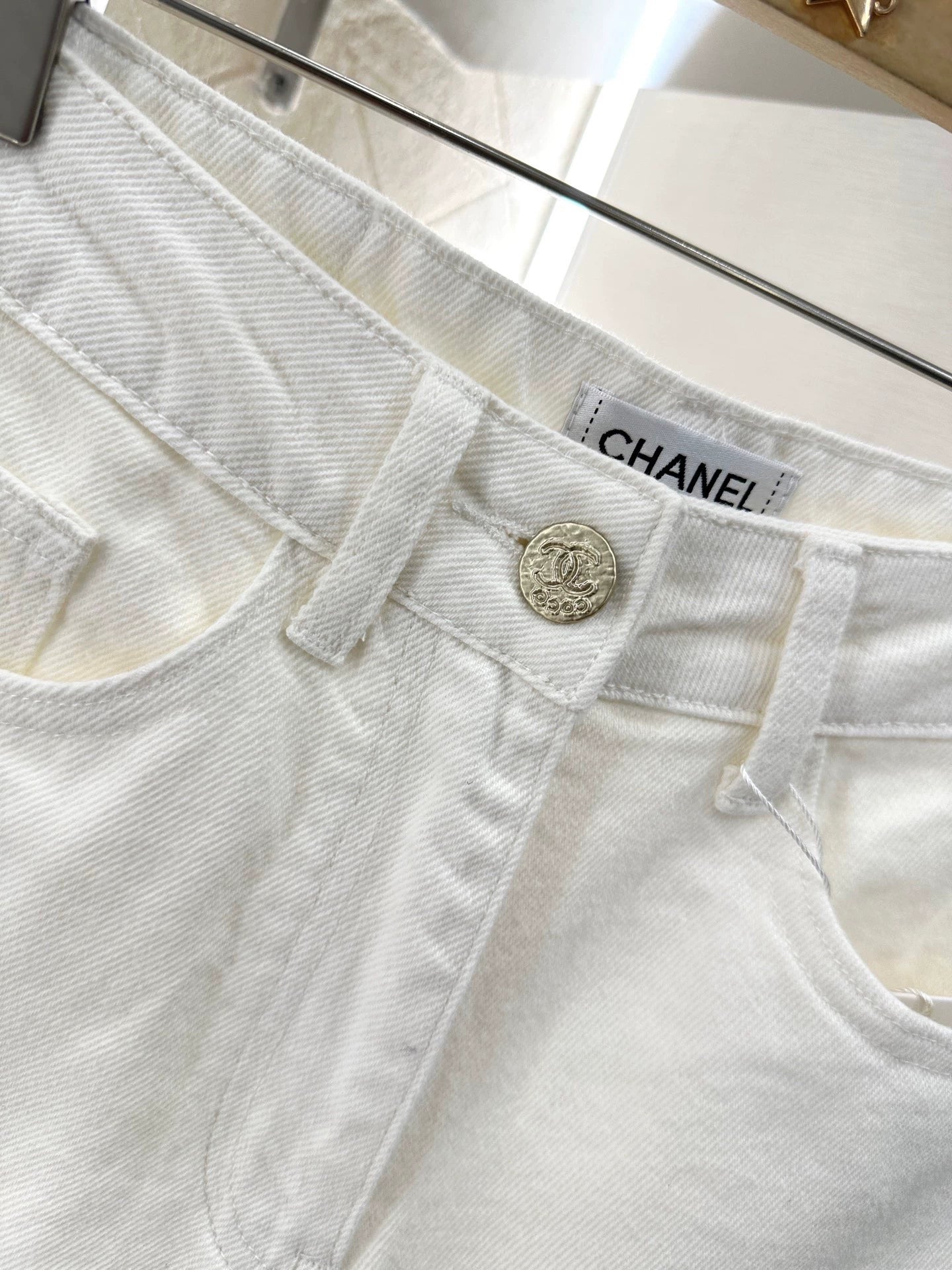 C 25 summer new sequins letters straight jeans