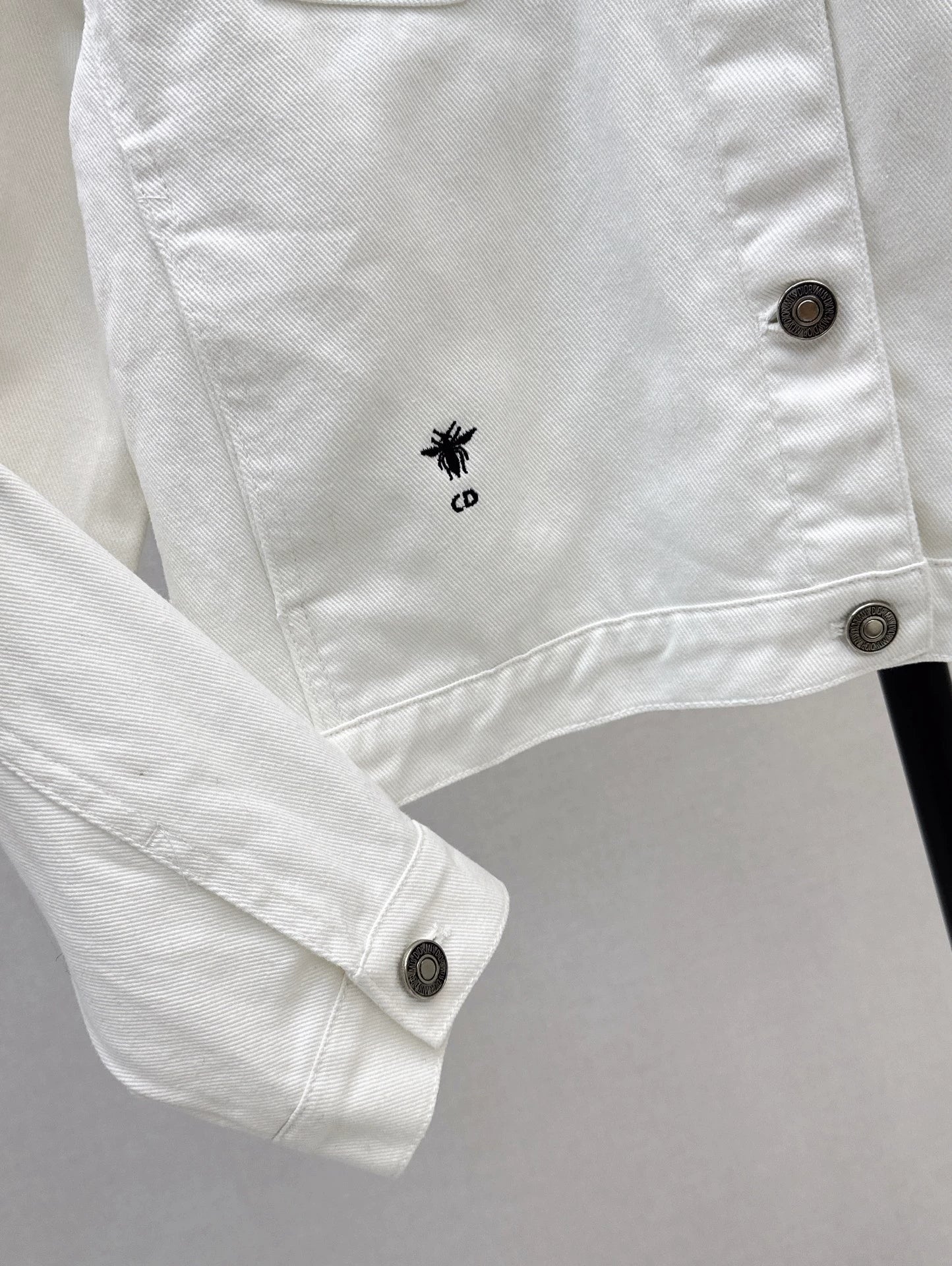 D 25Ss Early Fall New Back Print Denim Jacket（white green pink）