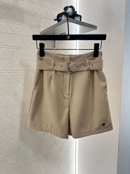 Di 25 Lapel suit belt shorts suit