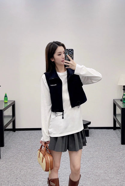 M 25fw Plush Zipper Down Vest