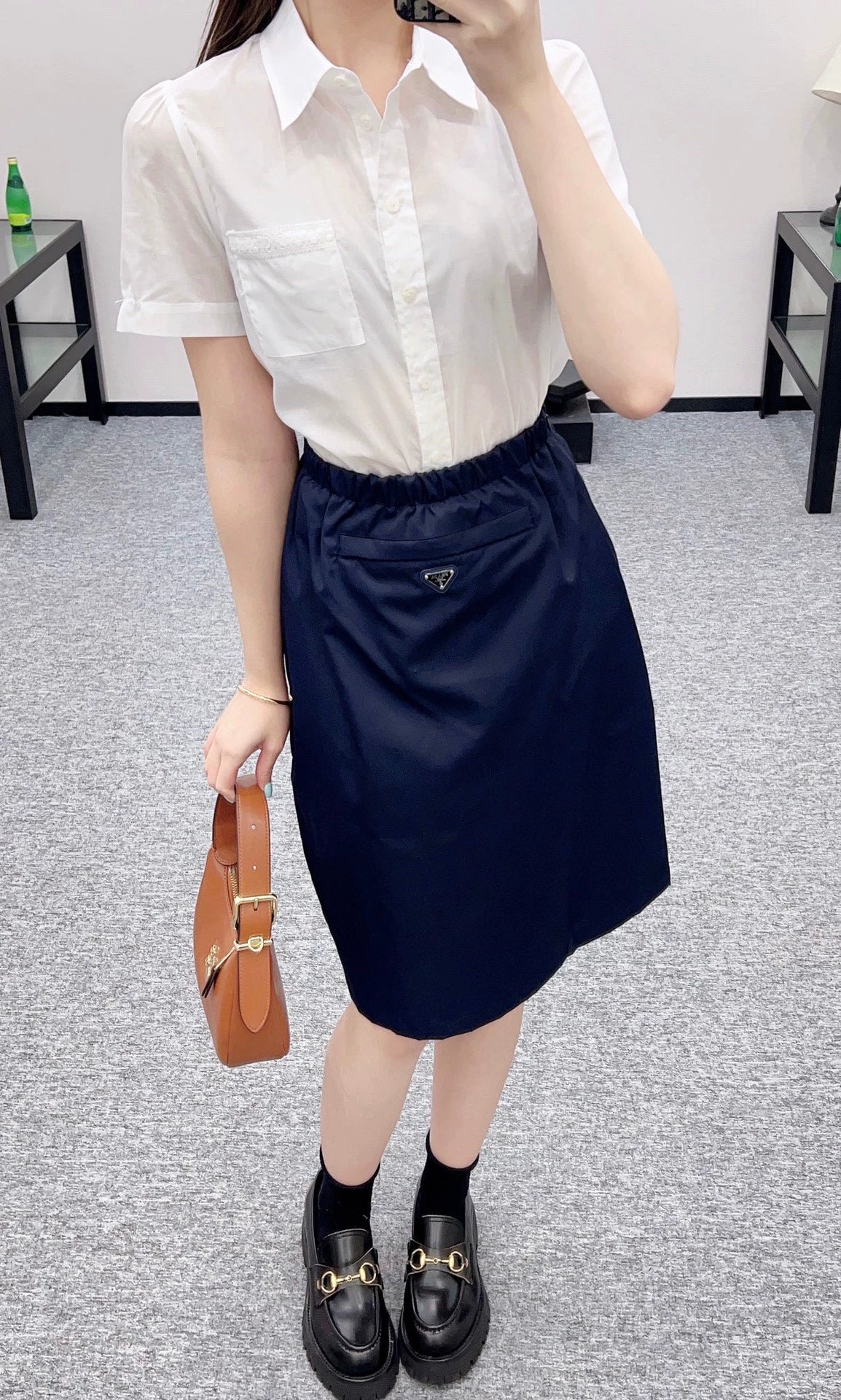 D 25 Early Autumn New Product Workwear High-waist Elastic Jacket + Skirt Set