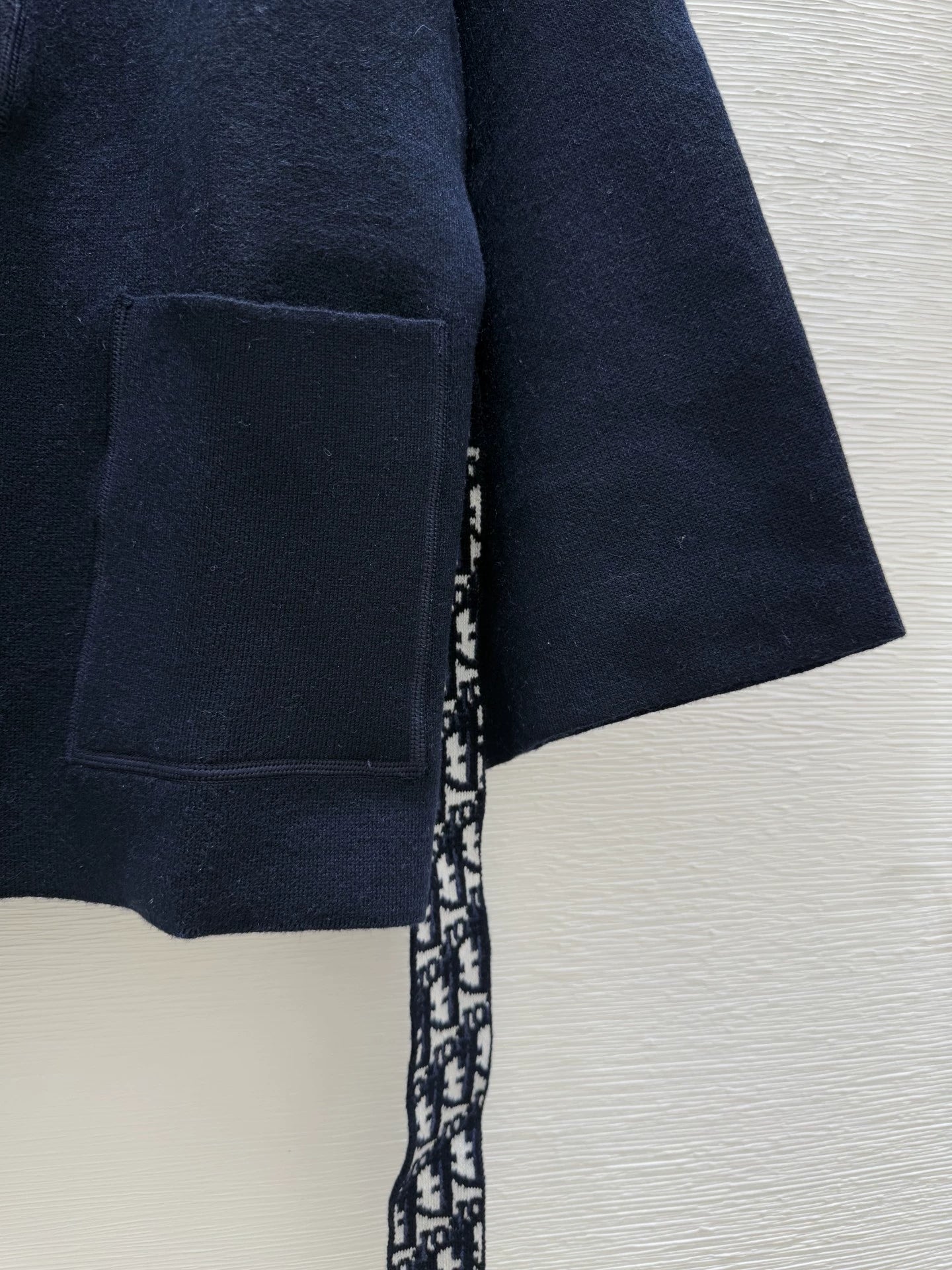 D 25 new classic old flower bathrobe style double-sided strap knitted jacket