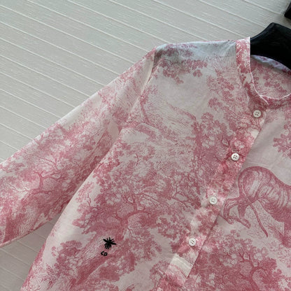 D 25 New Animal Forest Printed Shirt