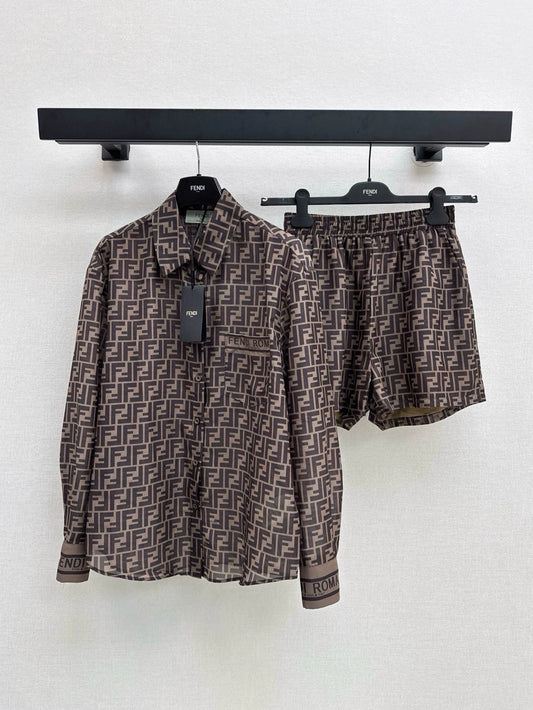 F 25 Spring/Summer Latest Classic Printed Casual Suit