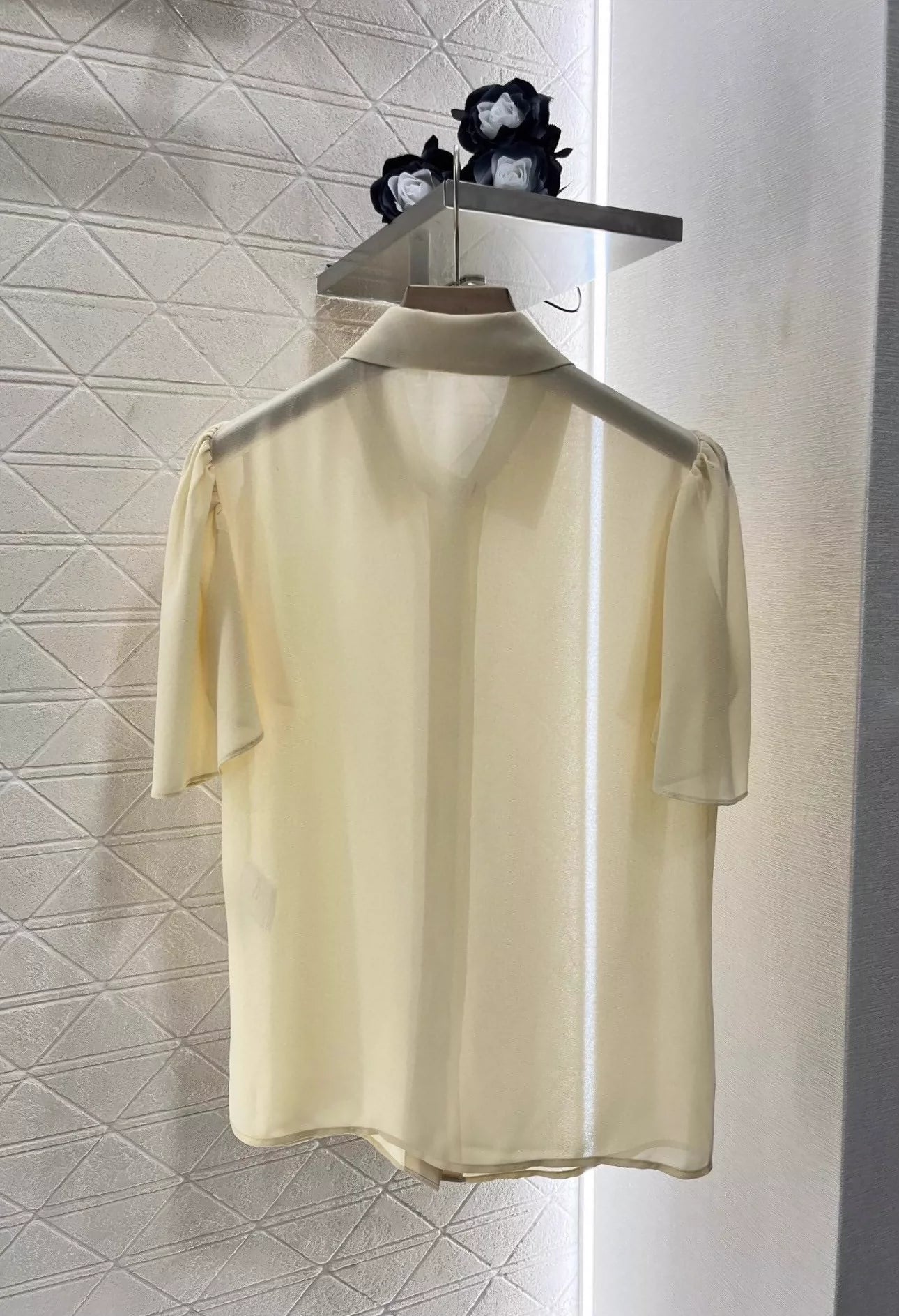 C 25 Lapel shirt pleated long skirt suit