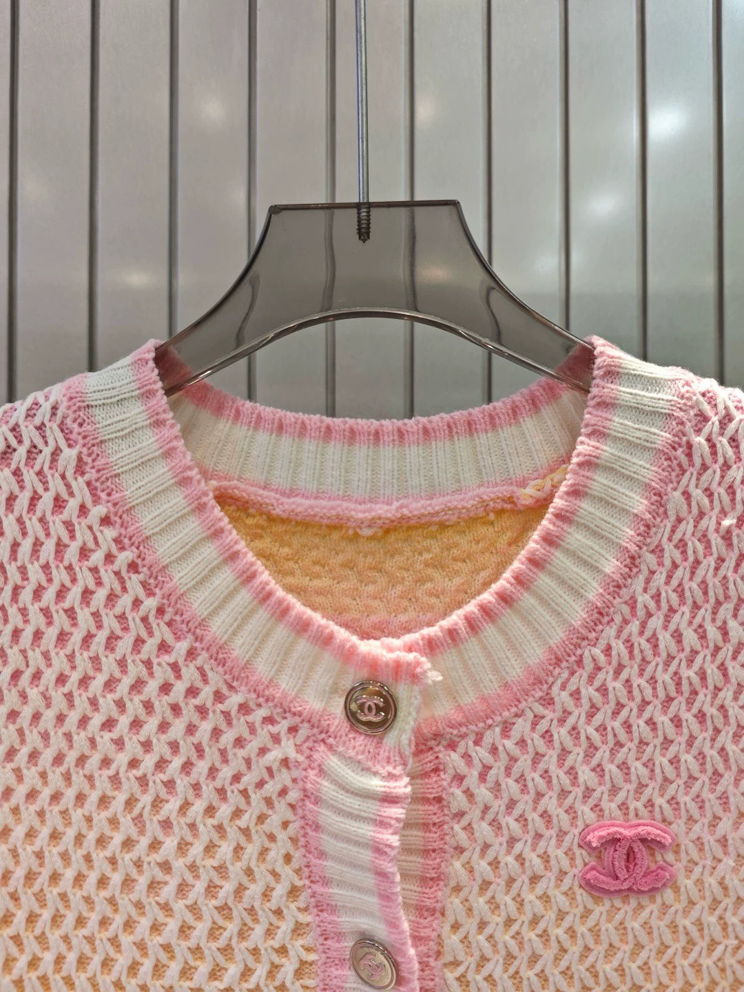 C 25 New Rainbow Color Knit Vest