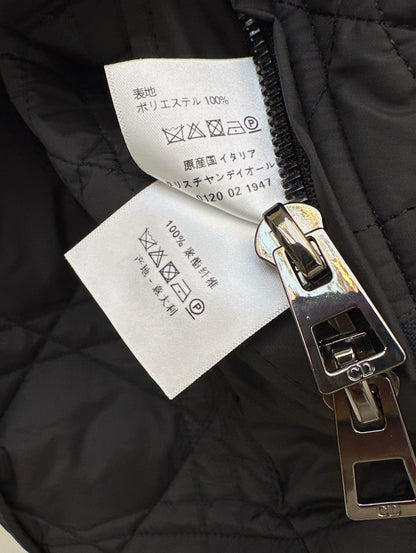 D 25fw Embroidered logo padded jacket
