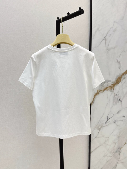 m 25 New Beaded Short Sleeve T-Shirt