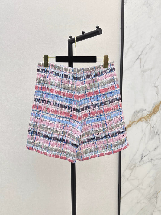 C 25 spring and summer new colorful woven irregular pants skirt