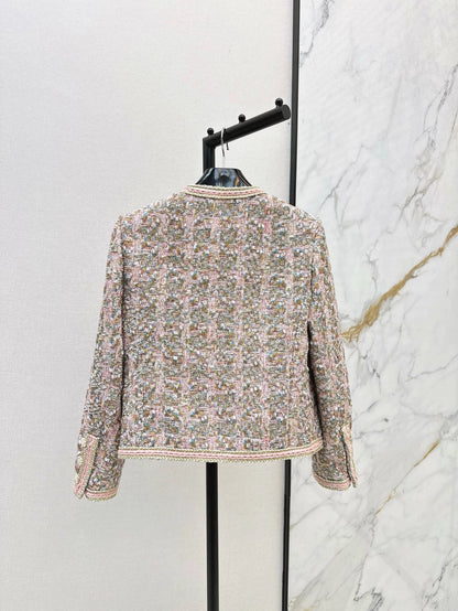 Ce 25 New trim design tweed jacket