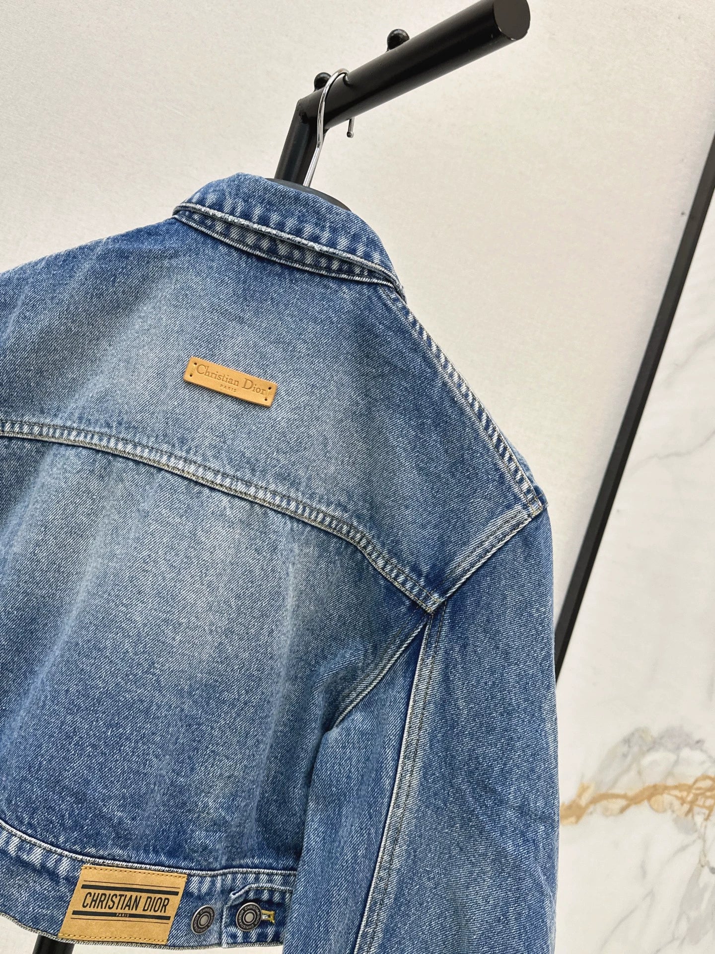 D 25 Denim jacket + straight pants set