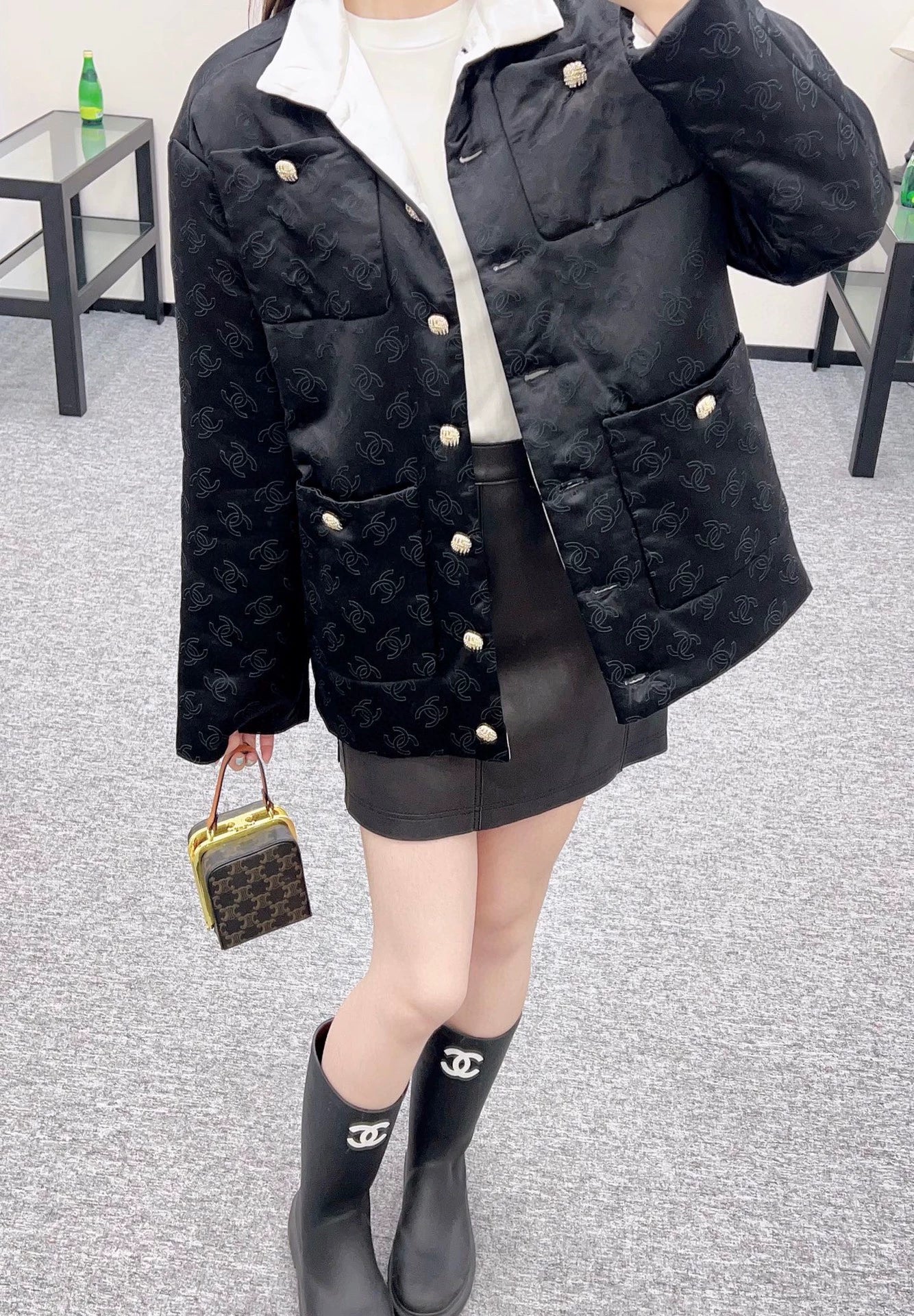 C 25 Jacquard silk cotton jacket