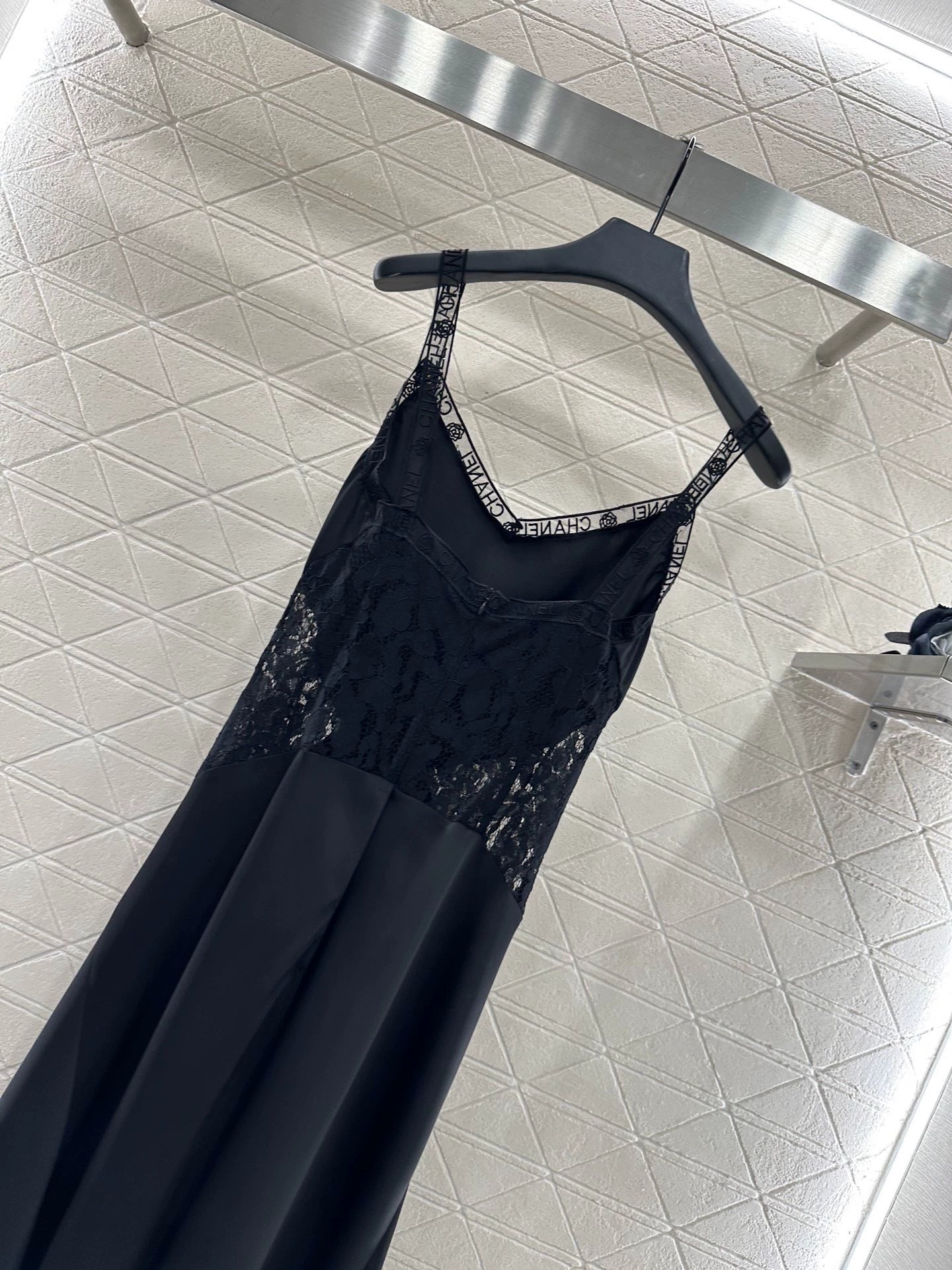 C 25 Lace hollow suspender dress