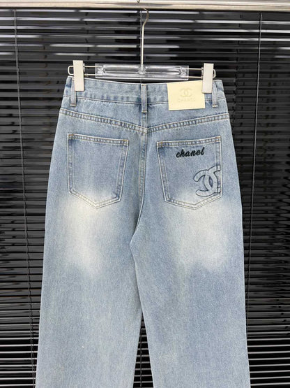 C 25 New Arrivals Straight-leg Pants High Waist Straight-leg Style