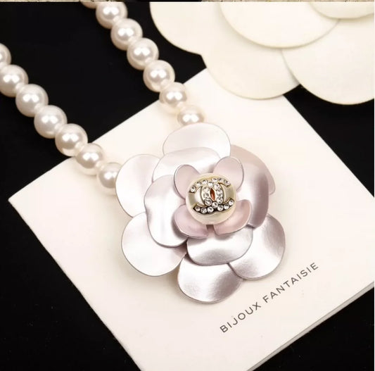 25 Summer new pink camellia multi-purpose waist chain