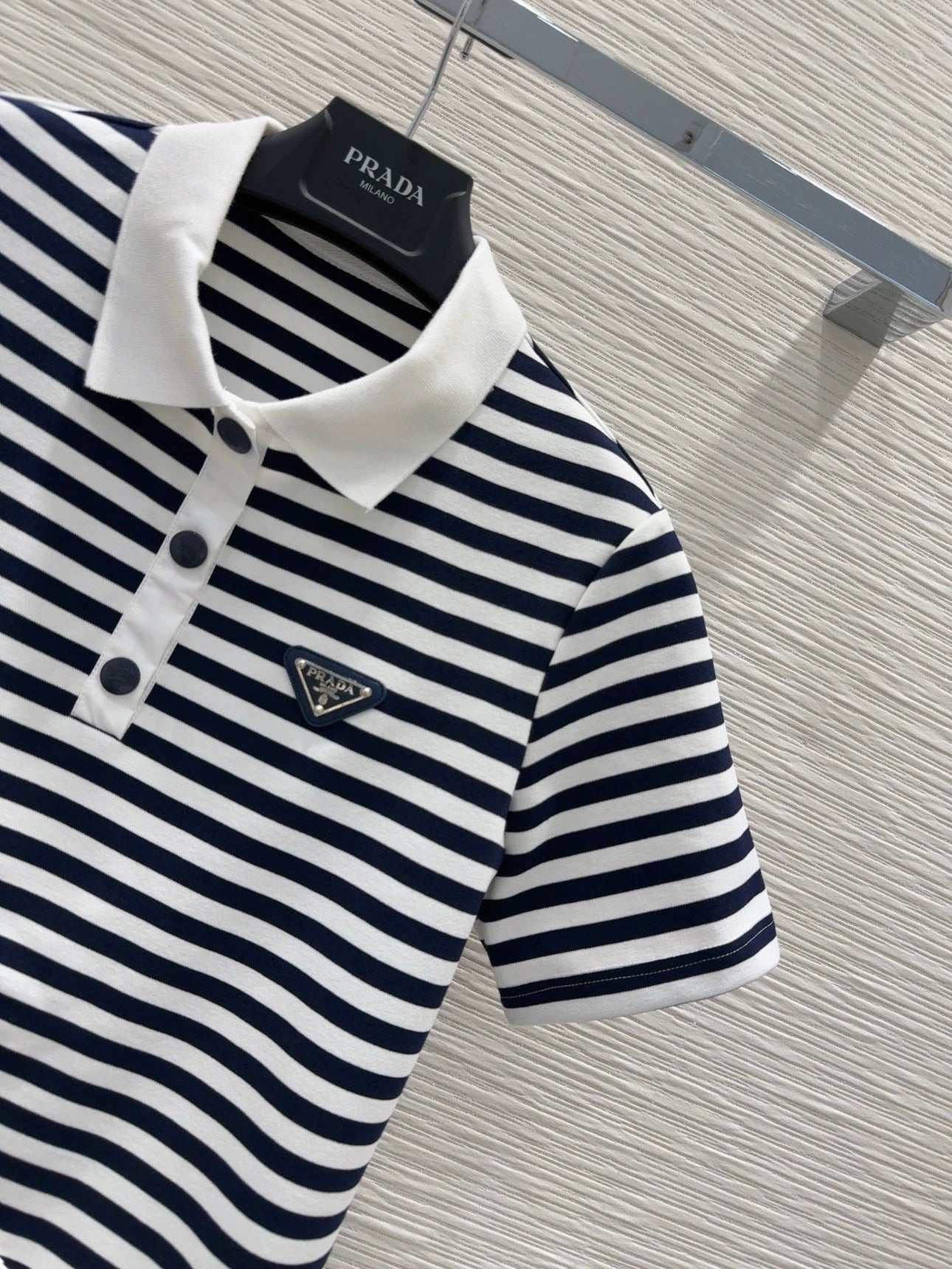 P 25 New Black and White Striped Dress