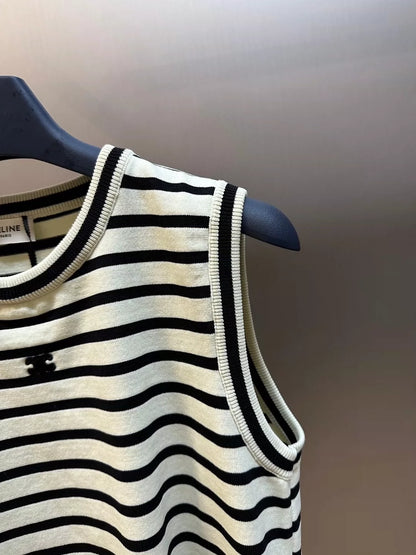 CE 25 Striped knit undershirt