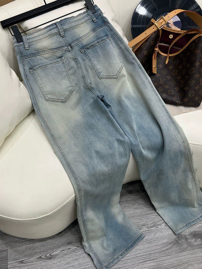L 25 Embroidered Stretch Jeans