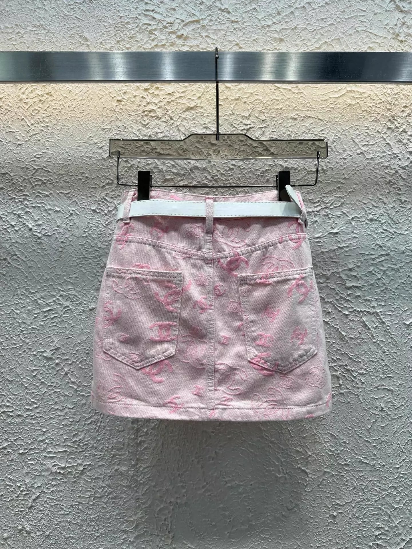 C 25 Summer New Denim Half Skirt with Lining