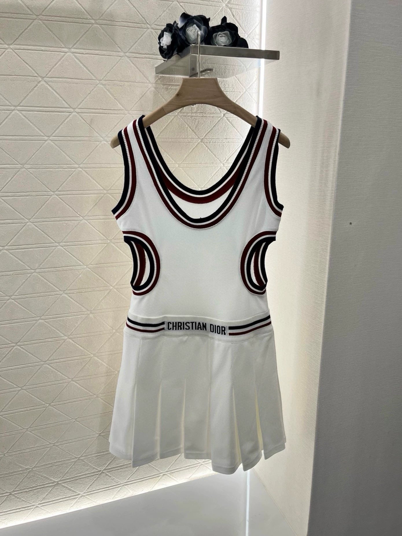 D 25 New Striped Waistless Tank Dress