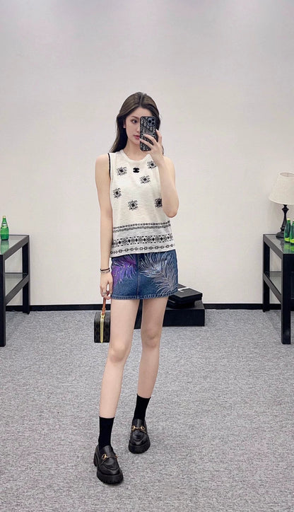 2025 Summer New Embroidered Totem Ethnic Style Vest