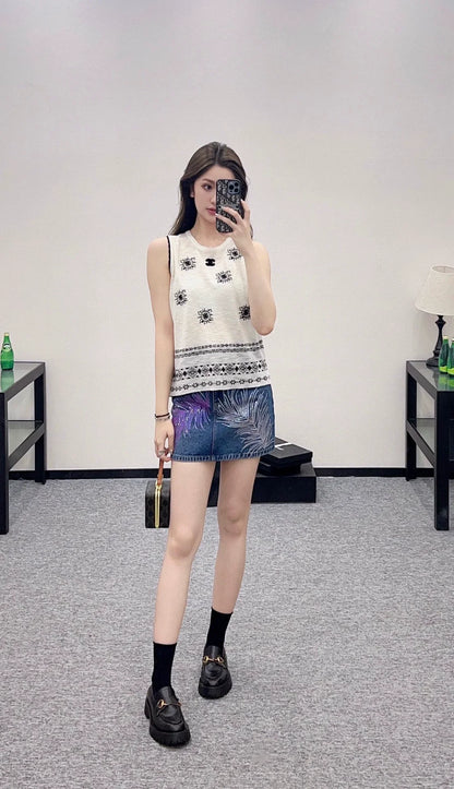 2025 Summer New Embroidered Totem Ethnic Style Vest