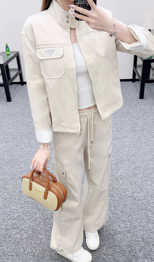 P 25 Workwear jacket, coat, and trousers set.