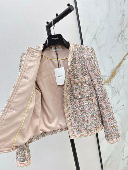 Ce 25 New trim design tweed jacket