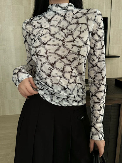 C 25 Slim-fit bottoming shirt