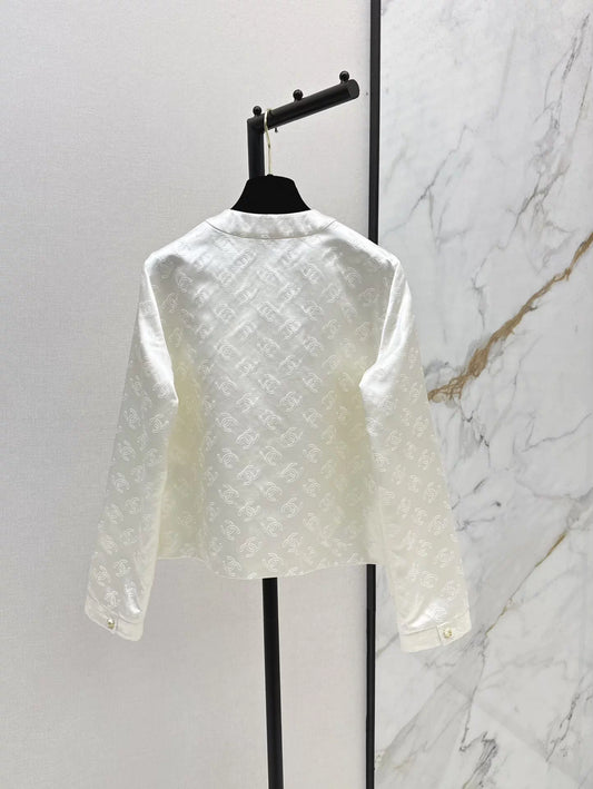 C 25 Silk logo jacquard jacket