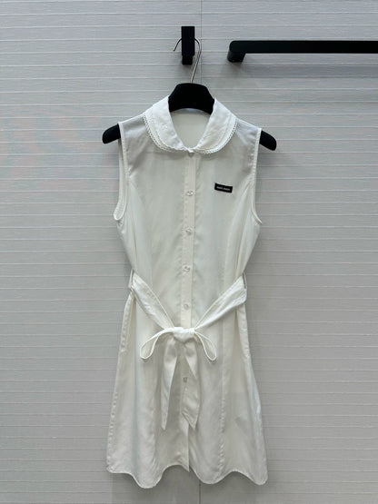 m 25 Early spring girly style doll neck sleeveless dress