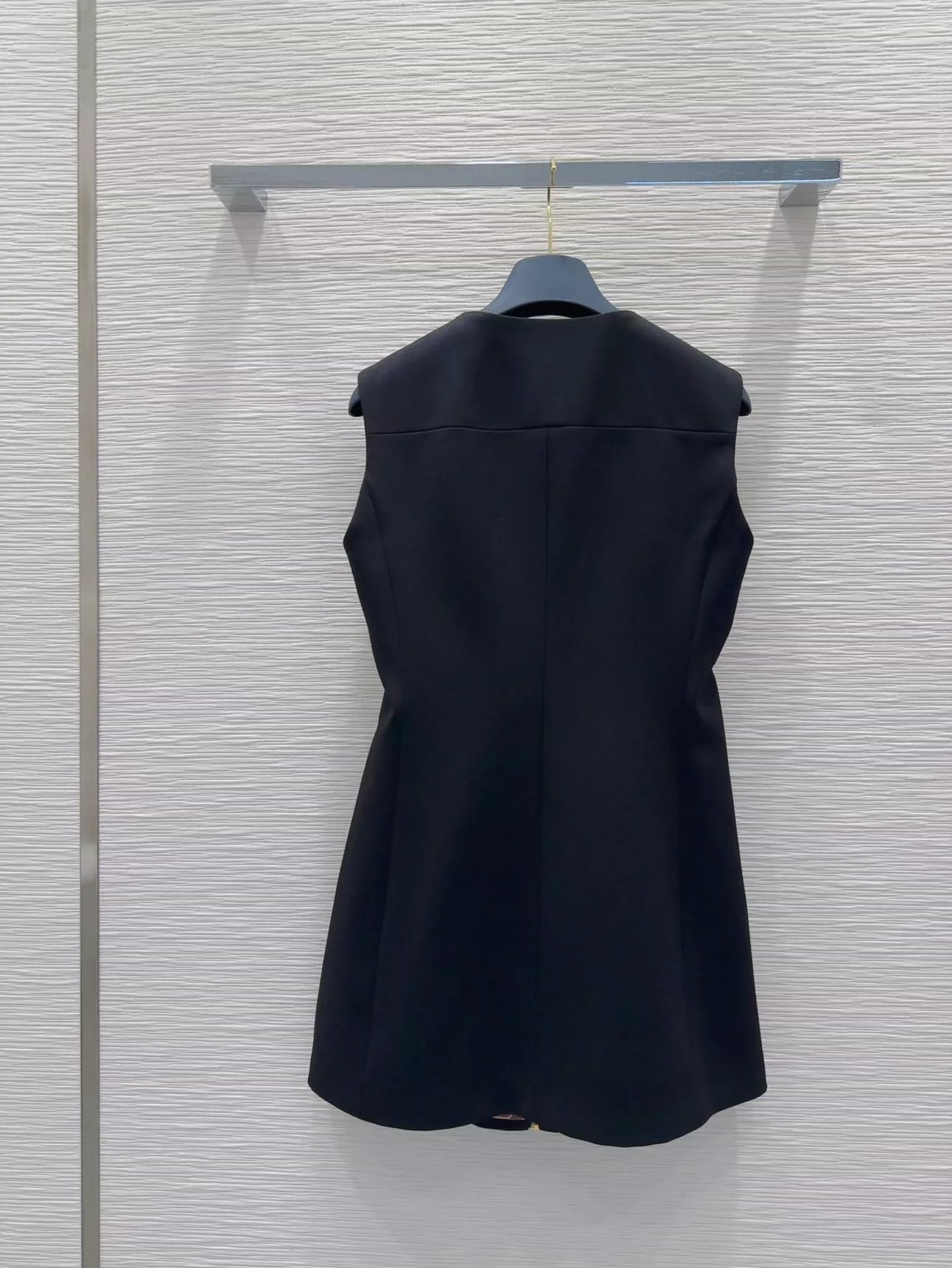 L 25 New Button Zipper Sleeveless Dresses