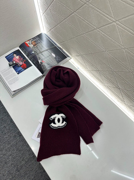 C 25 Logo cashmere scarf