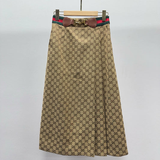 G 25 Summer New Letter Dark Print Half Skirt