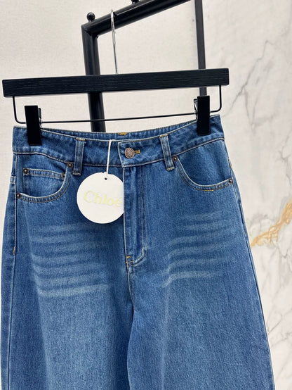 chl 25  25 Spring/Summer New Straight wide-leg high waist jeans