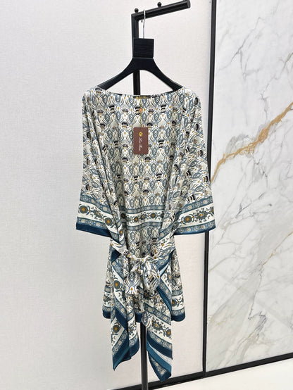 LOR 25 Spring and Summer New Romantic Holiday Style Cape Shawl Cardigan Dress
