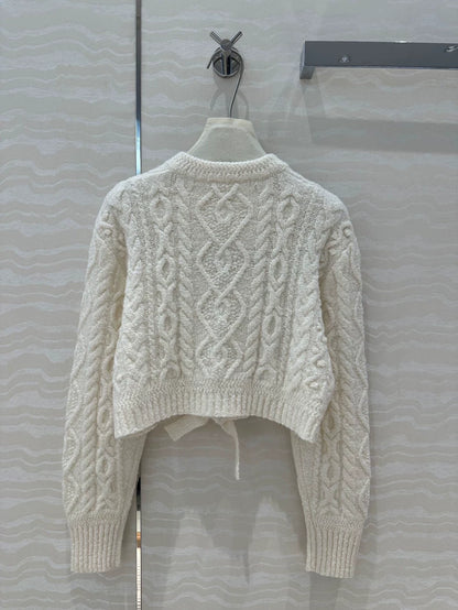 C 24 Ski Collection Bow Tie Cardigan