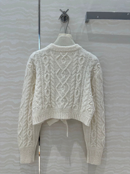 C 24 Ski Collection Bow Tie Cardigan